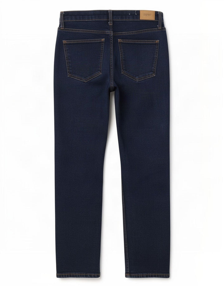 Esprit Womens Straight Jeans W30 L30 Navy Blue Cotton
