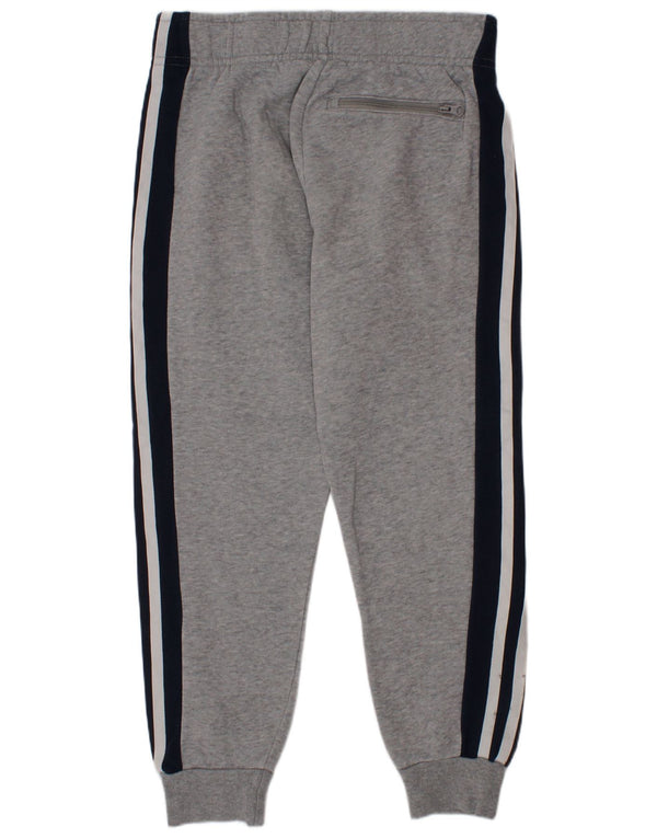 Adidas Boys Tracksuit Trousers Joggers 7-8 Years  Grey Flecked Cotton