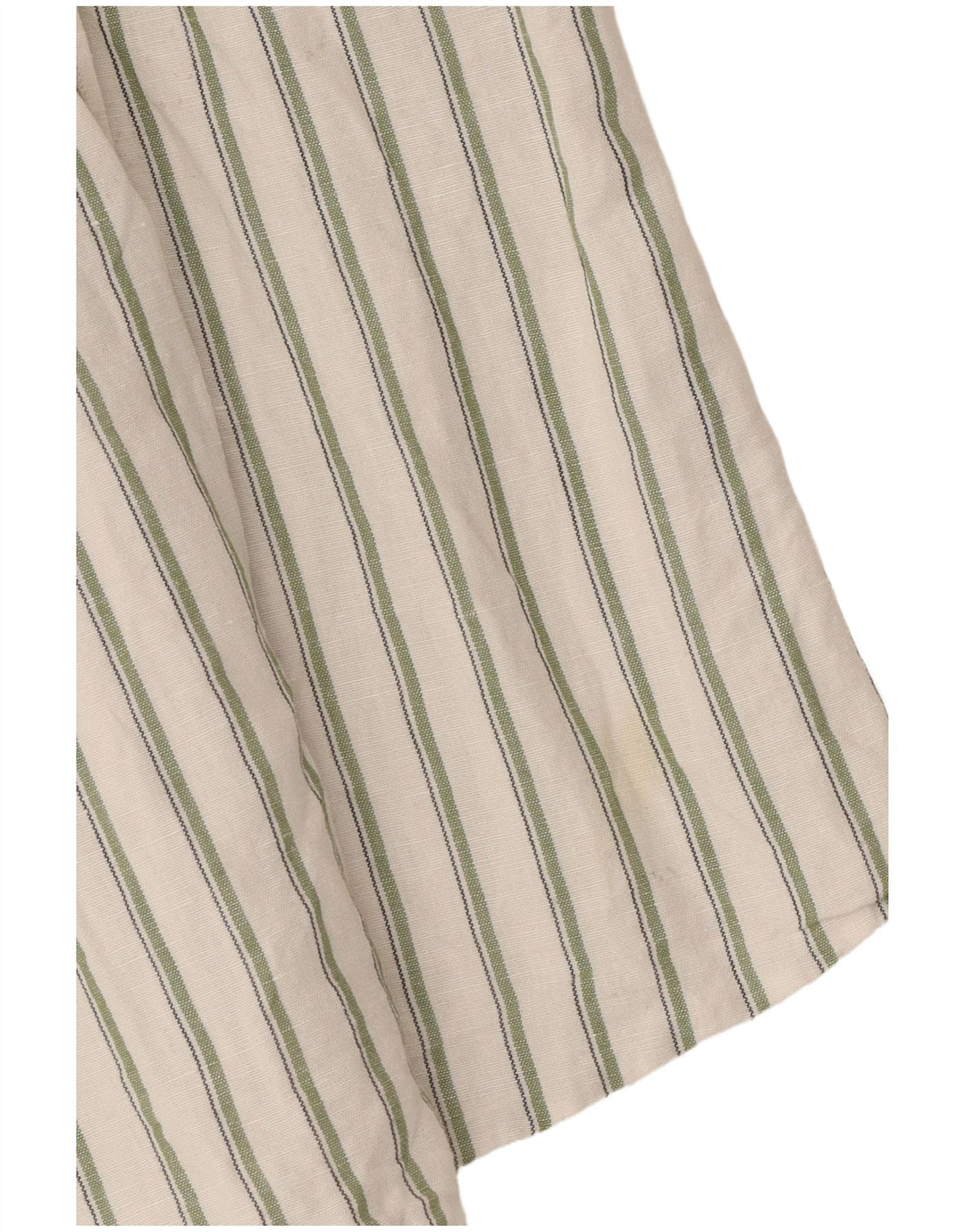 Zara Mens Shirt Medium White Striped Linen