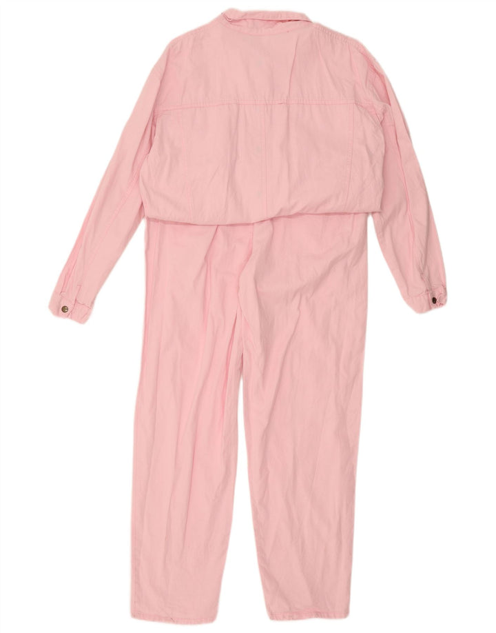 Vintage Womens Jumpsuit IT 48 XL  Pink Cotton