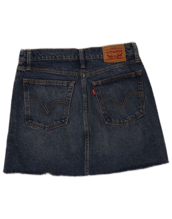 Levi's Womens Denim Skirt W27 Small Blue