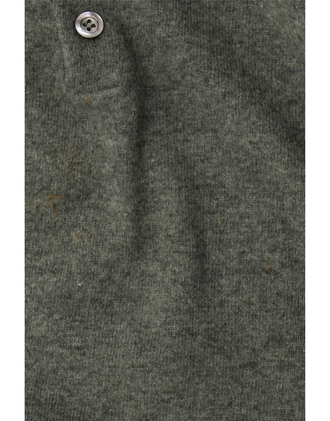 Benetton Mens Polo Neck Jumper Sweater Small Green Virgin Wool