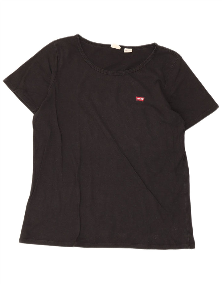 LEVI'S Womens T-Shirt Top UK 20 2XL Black
