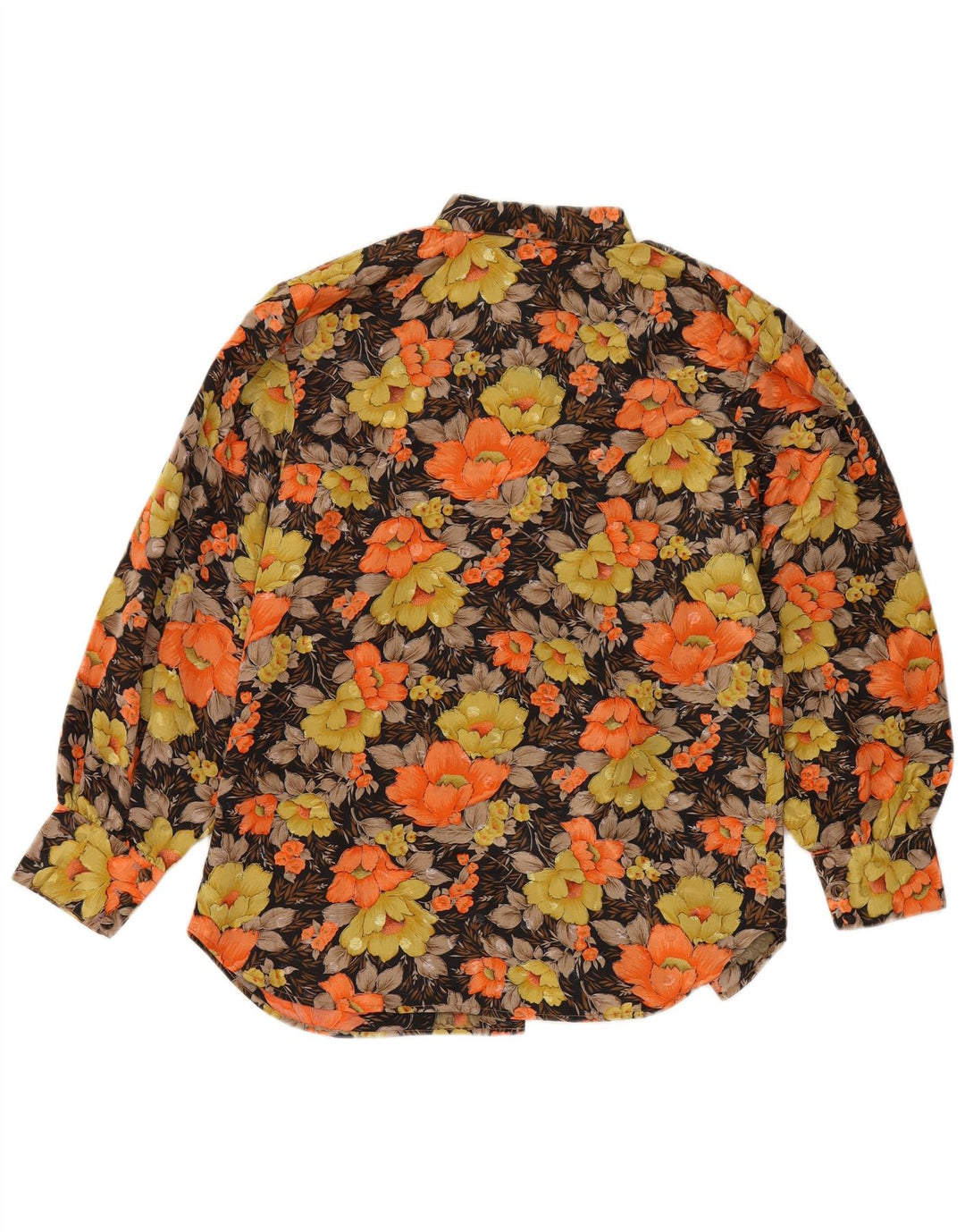 VINTAGE Womens Shirt UK 16 Large Multicoloured Floral