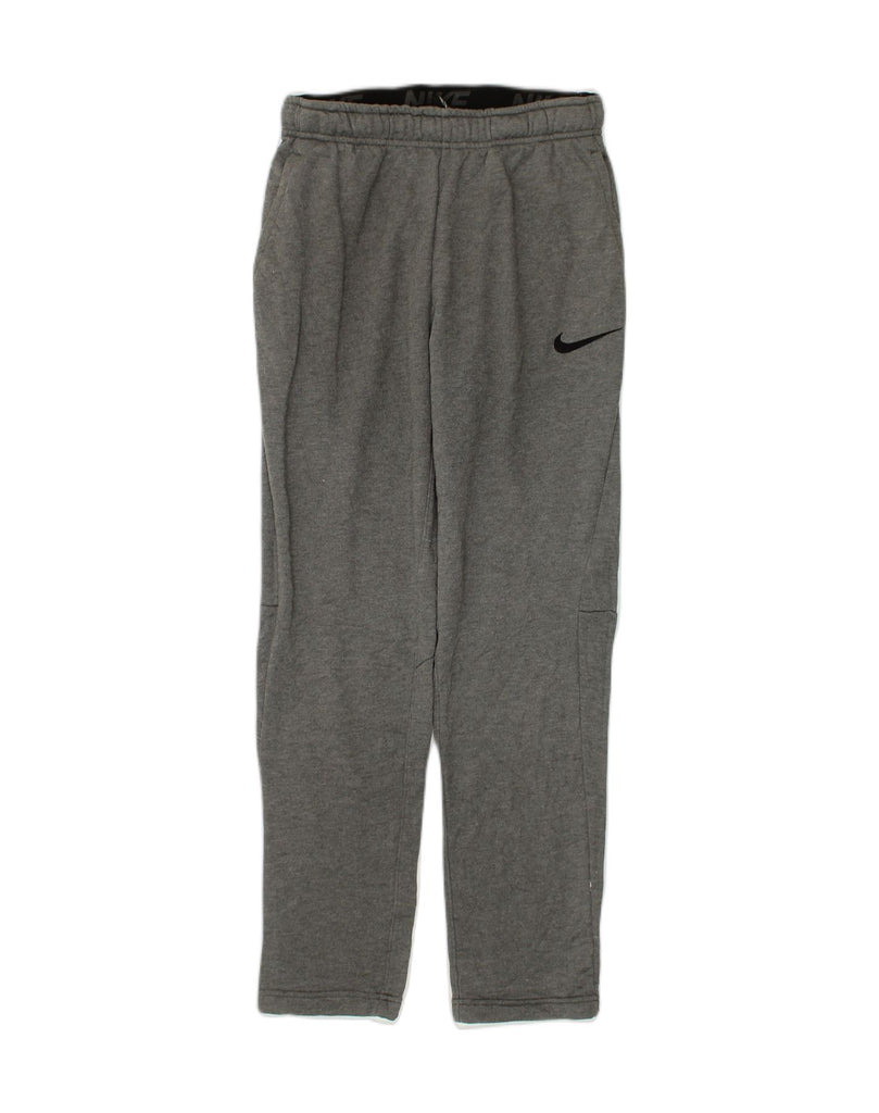 NIKE Mens Tracksuit Trousers Small Grey Polyester | Vintage Nike | Thrift | Second-Hand Nike | Used Clothing | Messina Hembry 