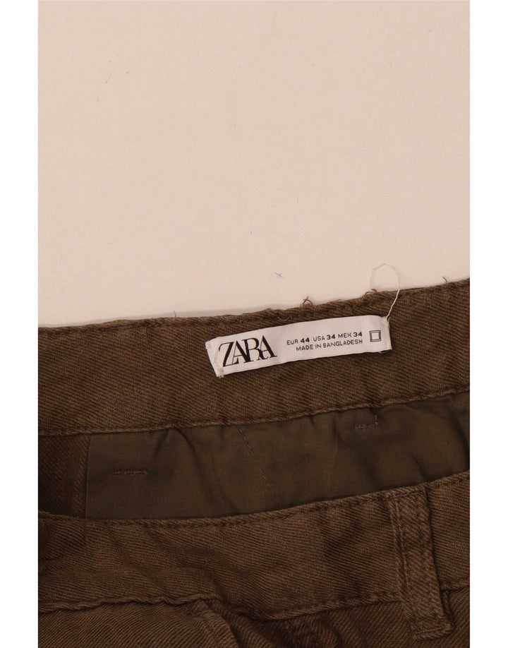 Zara Mens Cargo Shorts EU 44 Large W34 Brown