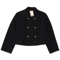 H&M Womens Double Breasted Oversized Blazer Jacket UK 14 Medium Navy Blue