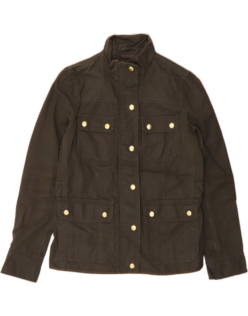 J. CREW Womens Oversized Utility Jacket UK 6 XS Brown Cotton Vintage J. Crew and Second-Hand J. Crew from Messina Hembry 
