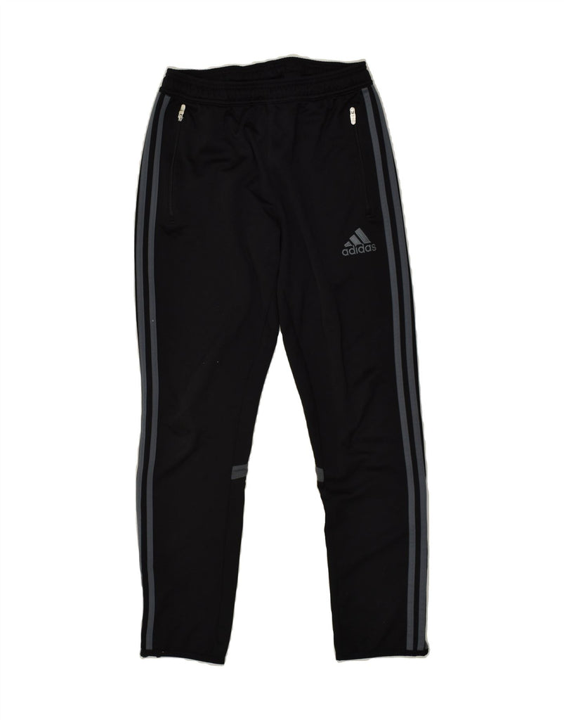 ADIDAS Boys Climacool Tracksuit Trousers 13-14 Years XL Black Polyester | Vintage Adidas | Thrift | Second-Hand Adidas | Used Clothing | Messina Hembry 