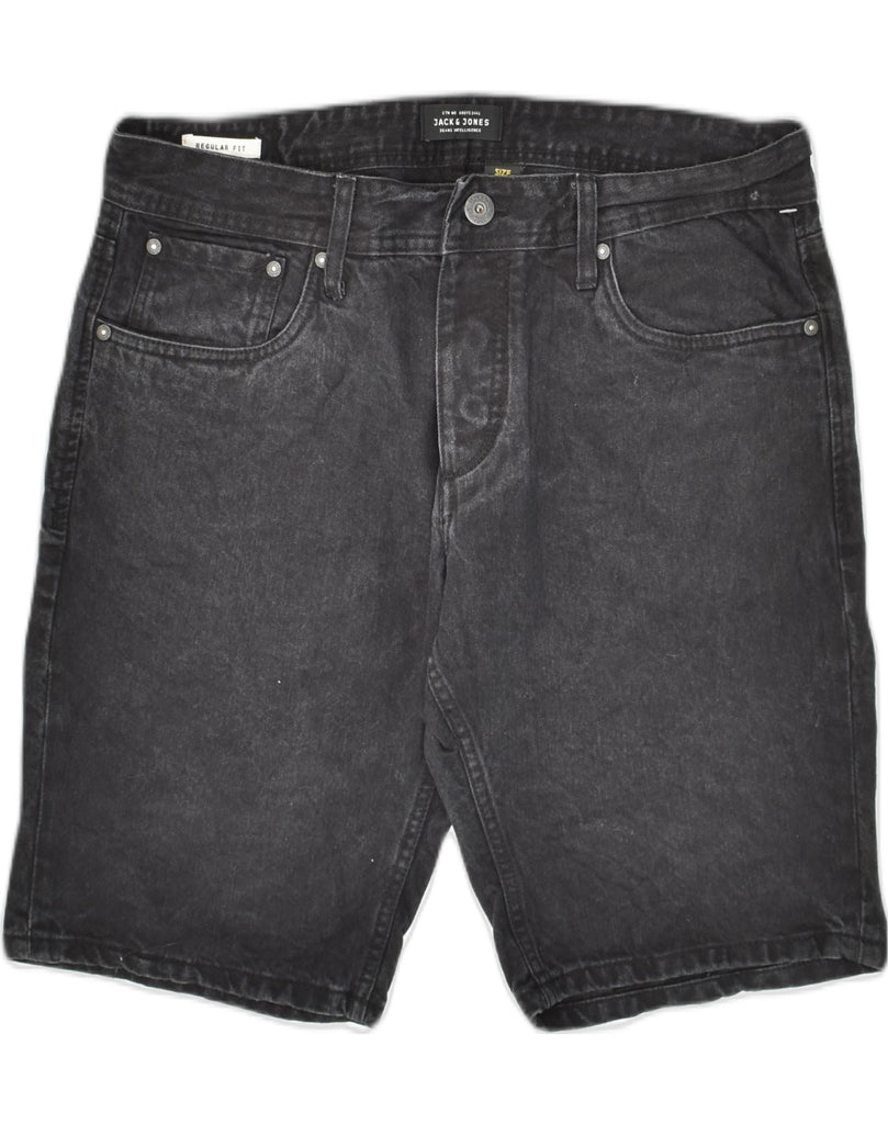 JACK & JONES Mens Regular Fit Denim Shorts W36 Large Grey Cotton | Vintage Jack & Jones | Thrift | Second-Hand Jack & Jones | Used Clothing | Messina Hembry 