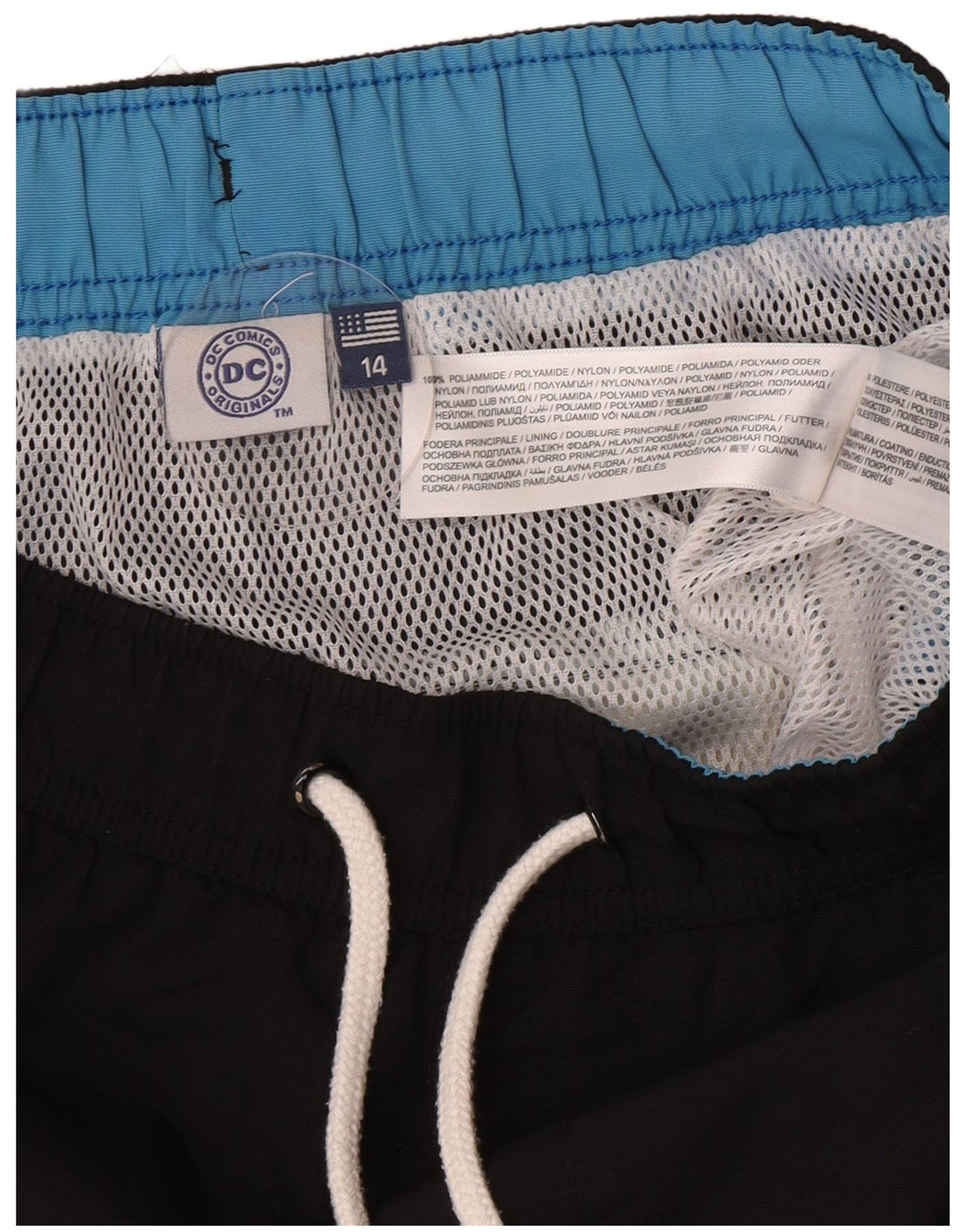DC Boys Graphic Swimming Shorts 13-14 Years  Black Colourblock Polyamide