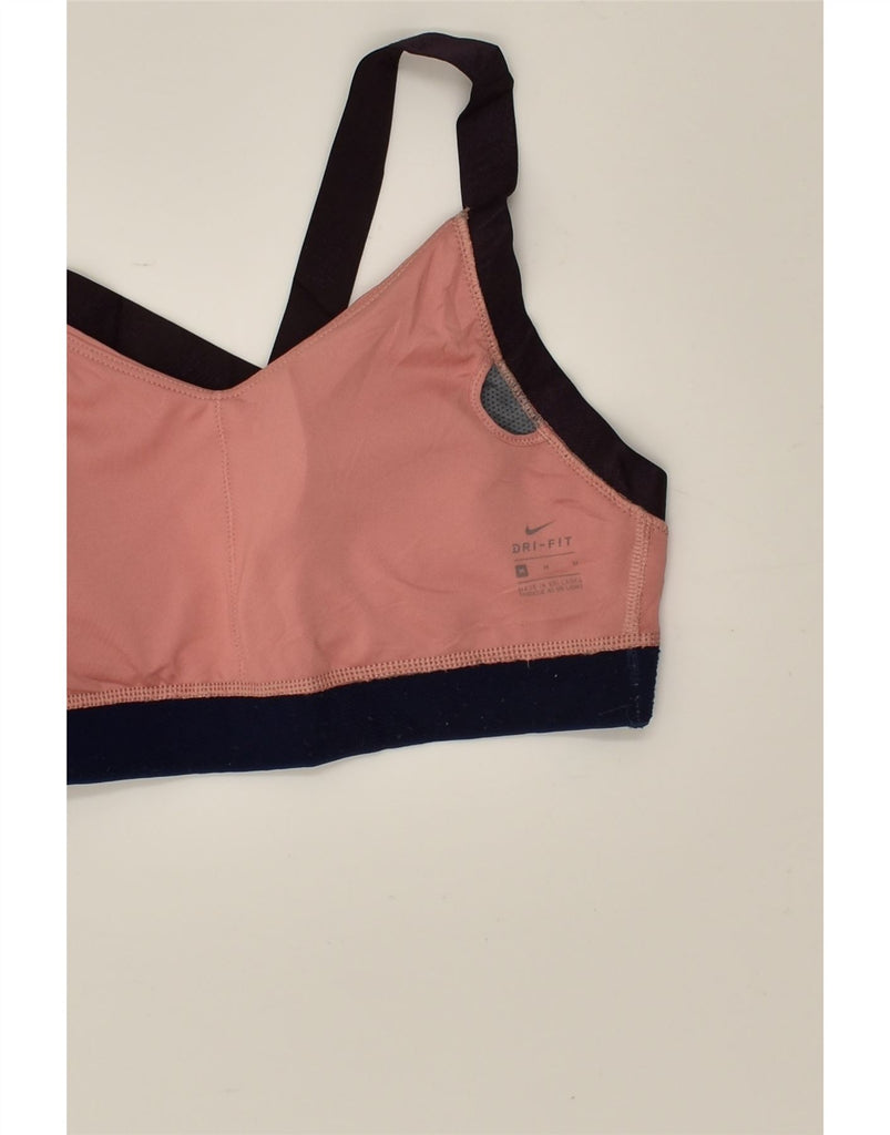 NIKE Womens Dri Fit Sport Bra Top UK 12 Medium Pink Sports | Vintage Nike | Thrift | Second-Hand Nike | Used Clothing | Messina Hembry 