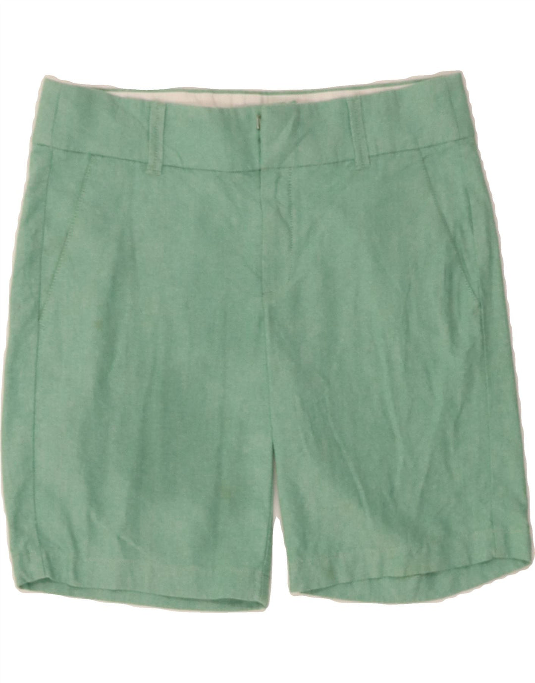 J. CREW Womens Chino Shorts US 4 Small W27  Green Cotton Vintage J. Crew and Second-Hand J. Crew from Messina Hembry 