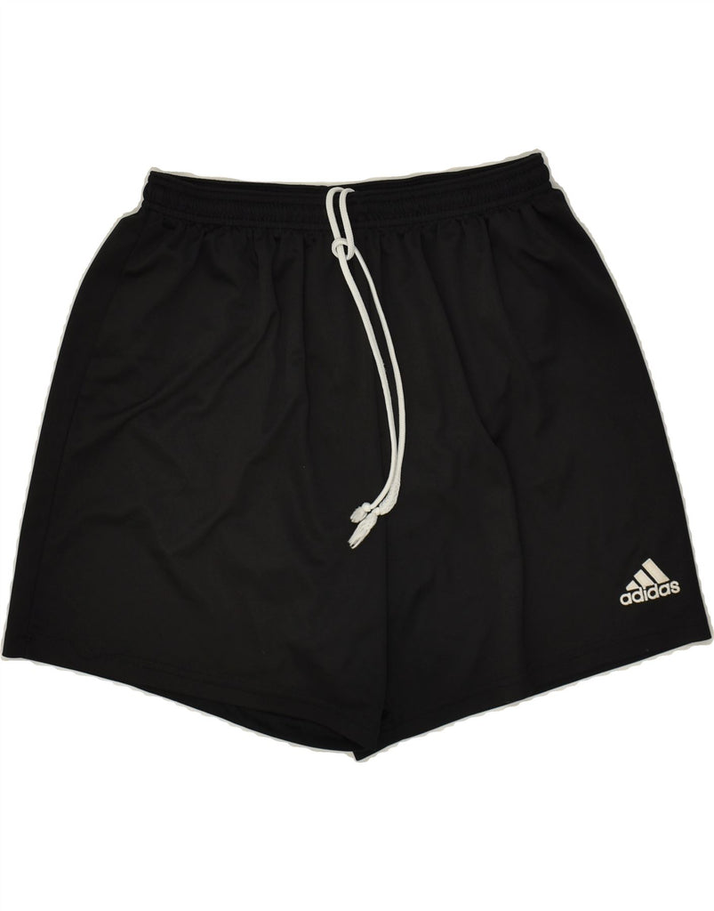 ADIDAS Mens Sport Shorts XL Black Polyester Vintage Adidas and Second-Hand Adidas from Messina Hembry 