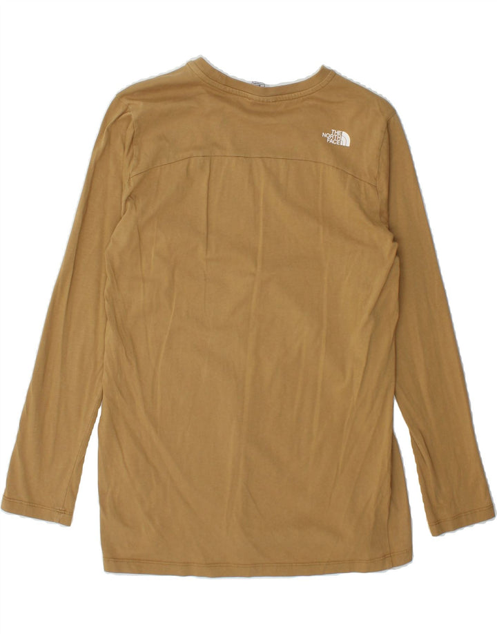 THE NORTH FACE Womens Top Long Sleeve UK 12 Medium Beige Vintage The North Face and Second-Hand The North Face from Messina Hembry 