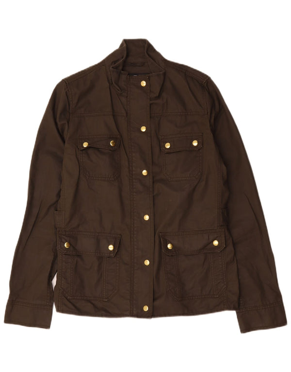 J. Crew Womens Utility Jacket UK 14 Medium Brown Cotton