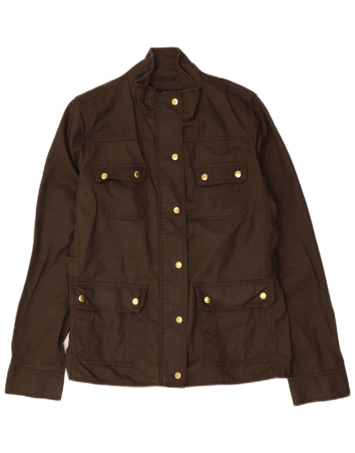 J. Crew Womens Utility Jacket UK 14 Medium Brown Cotton