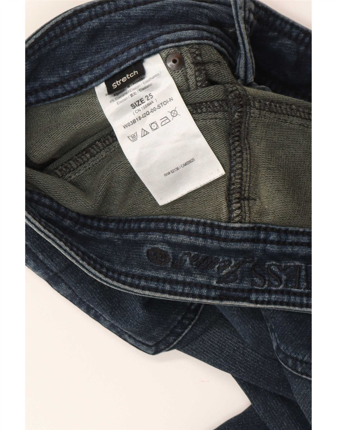 Guess Womens Slim Jeans W25 L28 Blue Cotton