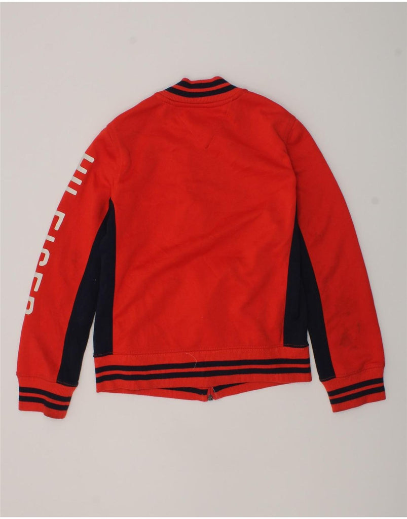 TOMMY HILFIGER Boys Graphic Tracksuit Top Jacket 6-7 Years Small Red | Vintage Tommy Hilfiger | Thrift | Second-Hand Tommy Hilfiger | Used Clothing | Messina Hembry 