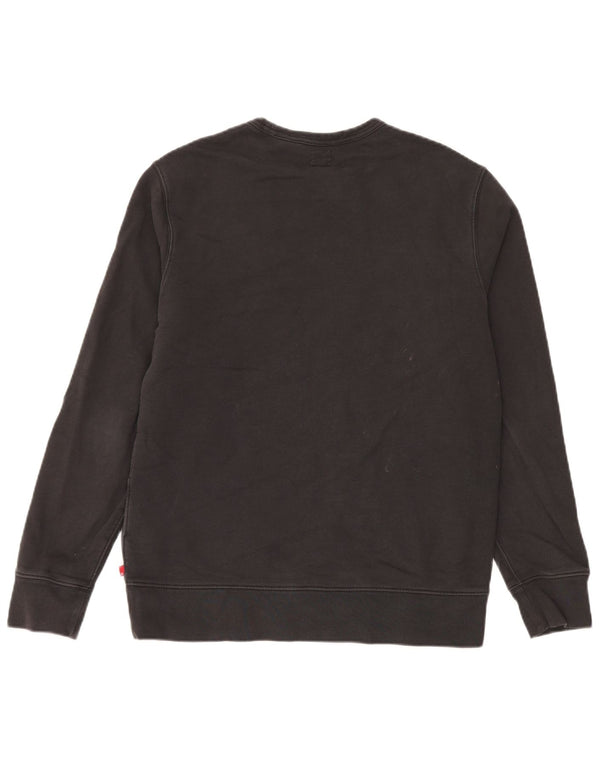 Levi's Mens Graphic Sweatshirt Jumper Medium Black Cotton
