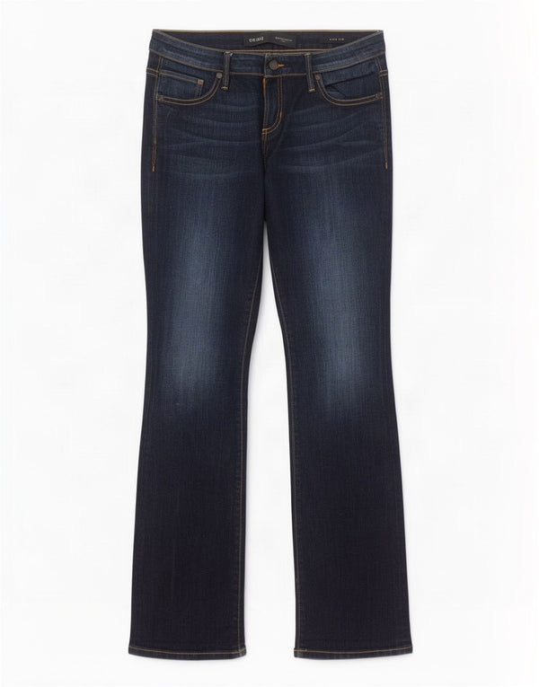 Guess Womens Low Bootcut Jeans W29 L33 Navy Blue Cotton