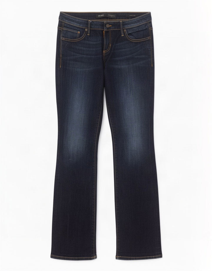 Guess Womens Low Bootcut Jeans W29 L33 Navy Blue Cotton