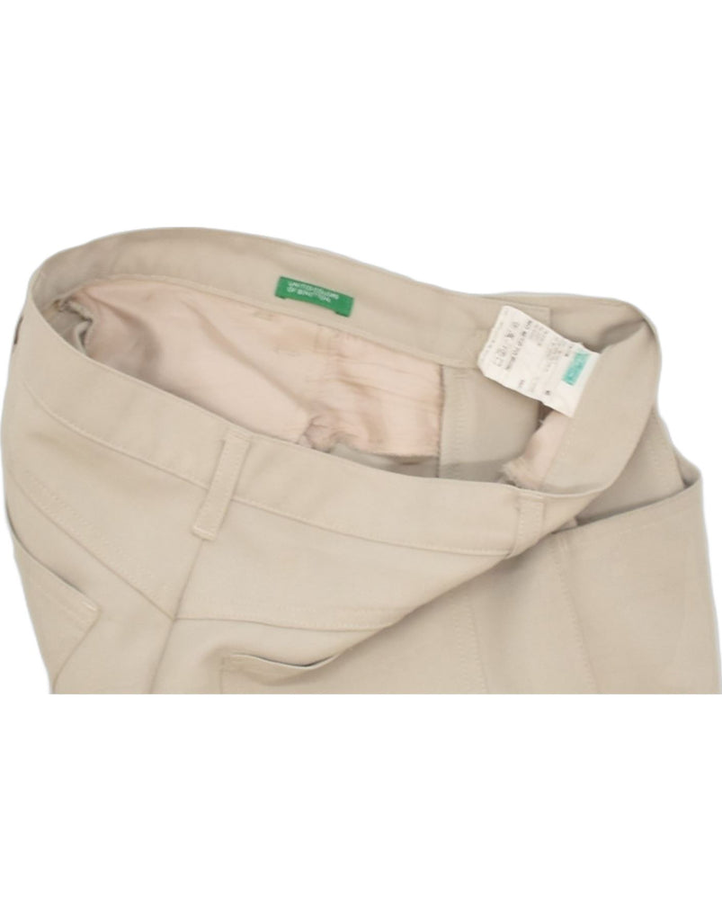 BENETTON Womens Straight Casual Trousers IT 40 Small W26 L31 Beige | Vintage | Thrift | Second-Hand | Used Clothing | Messina Hembry 