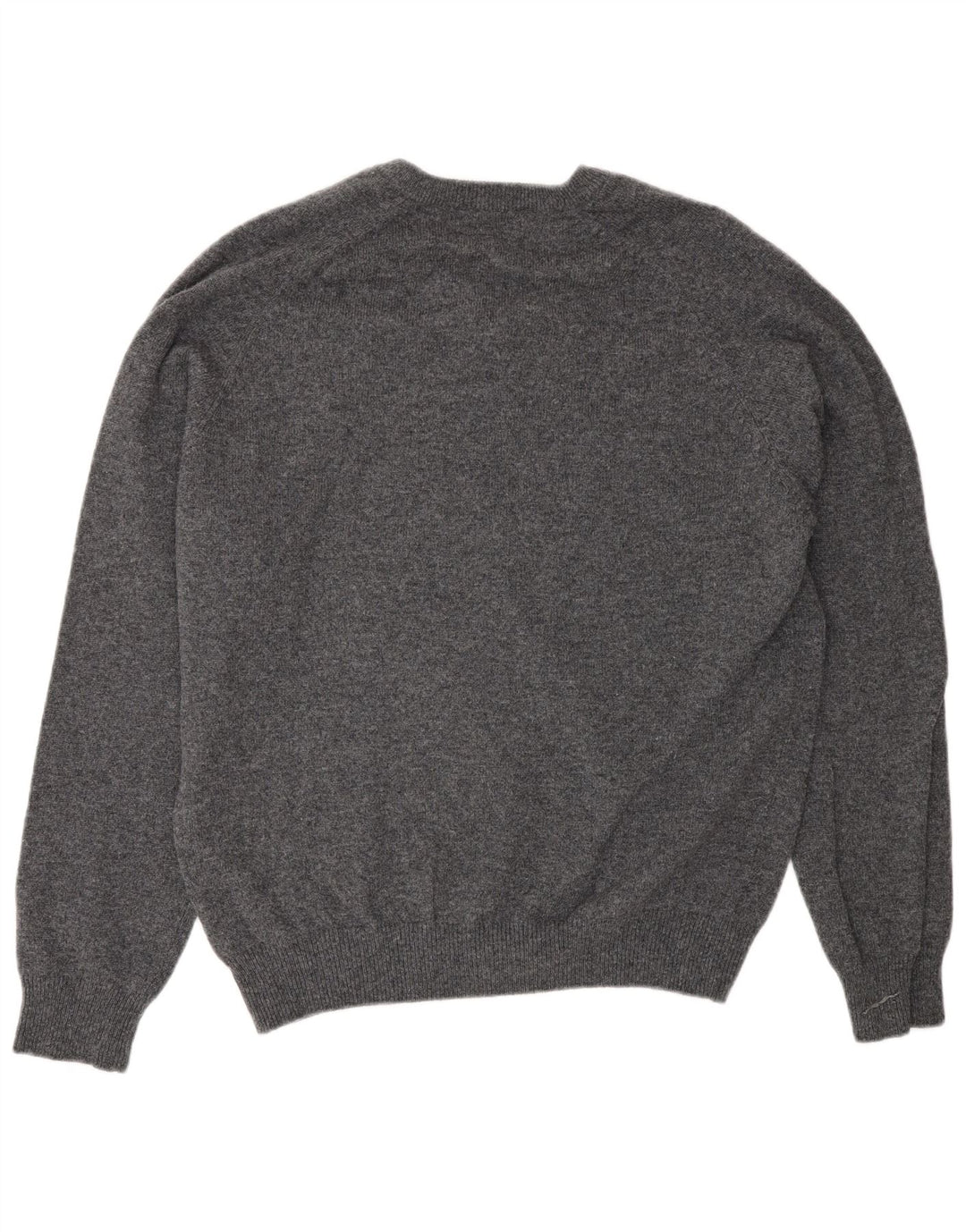 Marks & Spencer Mens Blue Harbour V-Neck Jumper Sweater Medium Grey Flecked