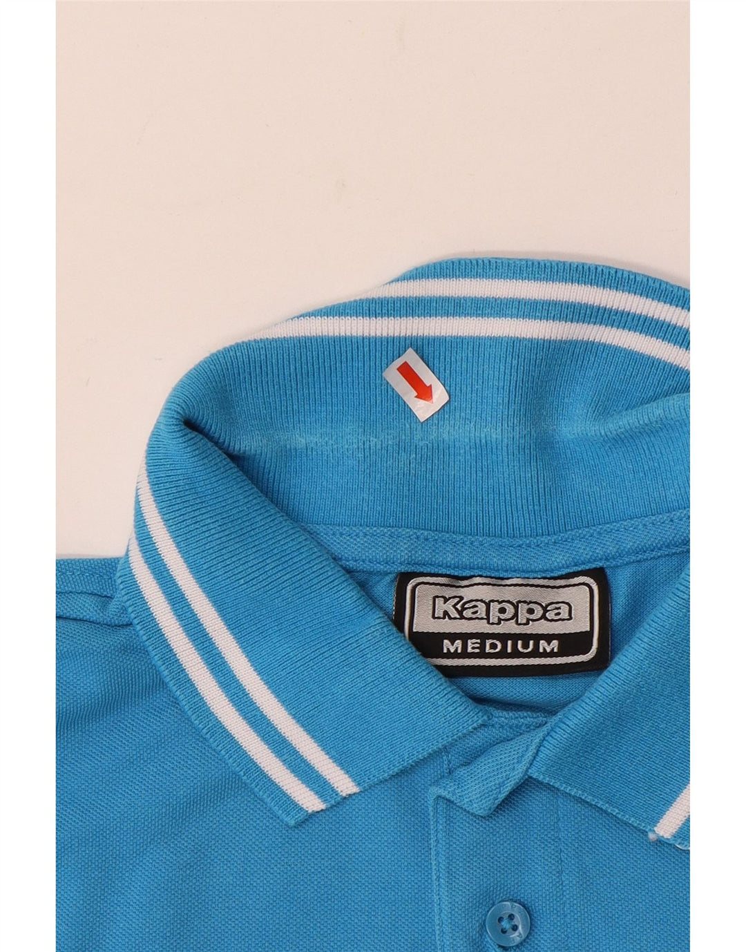 Kappa Mens Polo Shirt Medium Blue Cotton