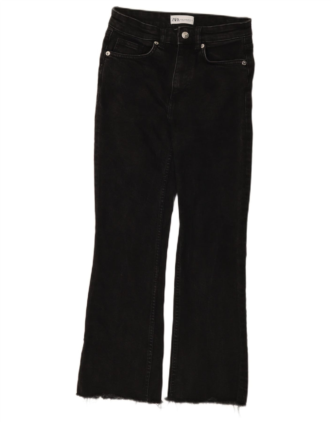 Zara Womens Bootcut Jeans EU 36 XS W26 L25 Black