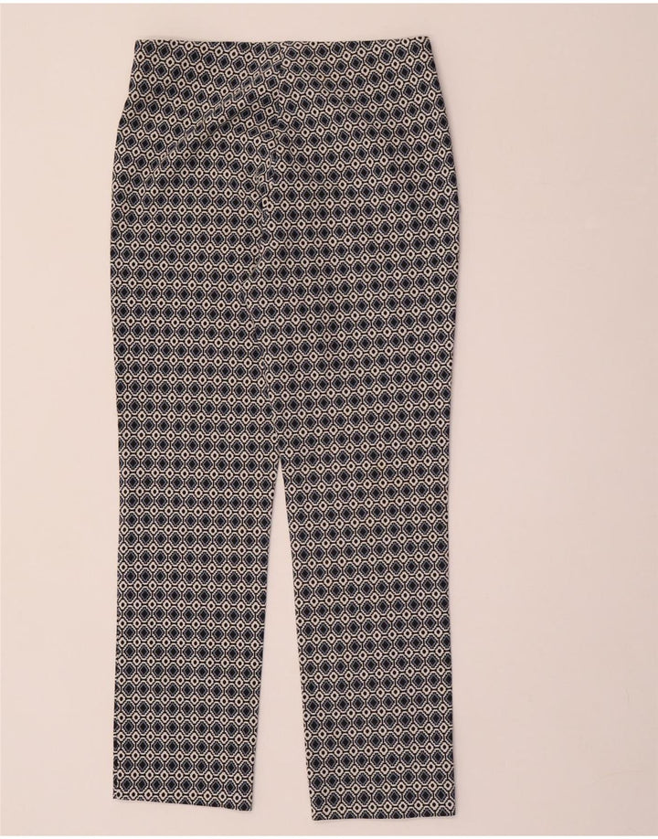 ZARA Womens Casual Trousers Medium W28 L28 Multicoloured Geometric
