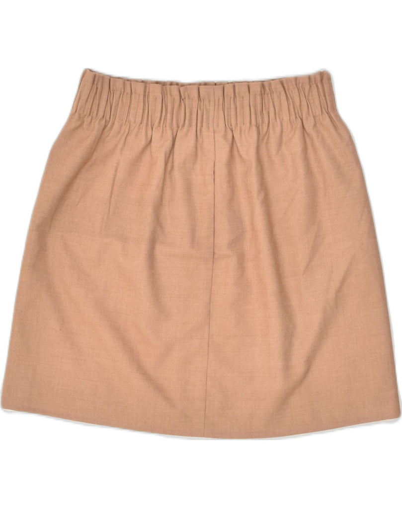 J. CREW Womens Mini Skirt US 4 Small W28 Beige Wool | Vintage J. Crew | Thrift | Second-Hand J. Crew | Used Clothing | Messina Hembry 