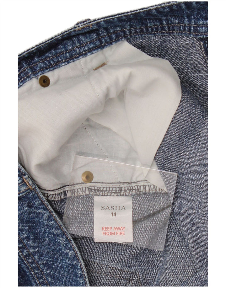 Sasha Womens Denim Shorts UK 14 Large W36 Blue Cotton