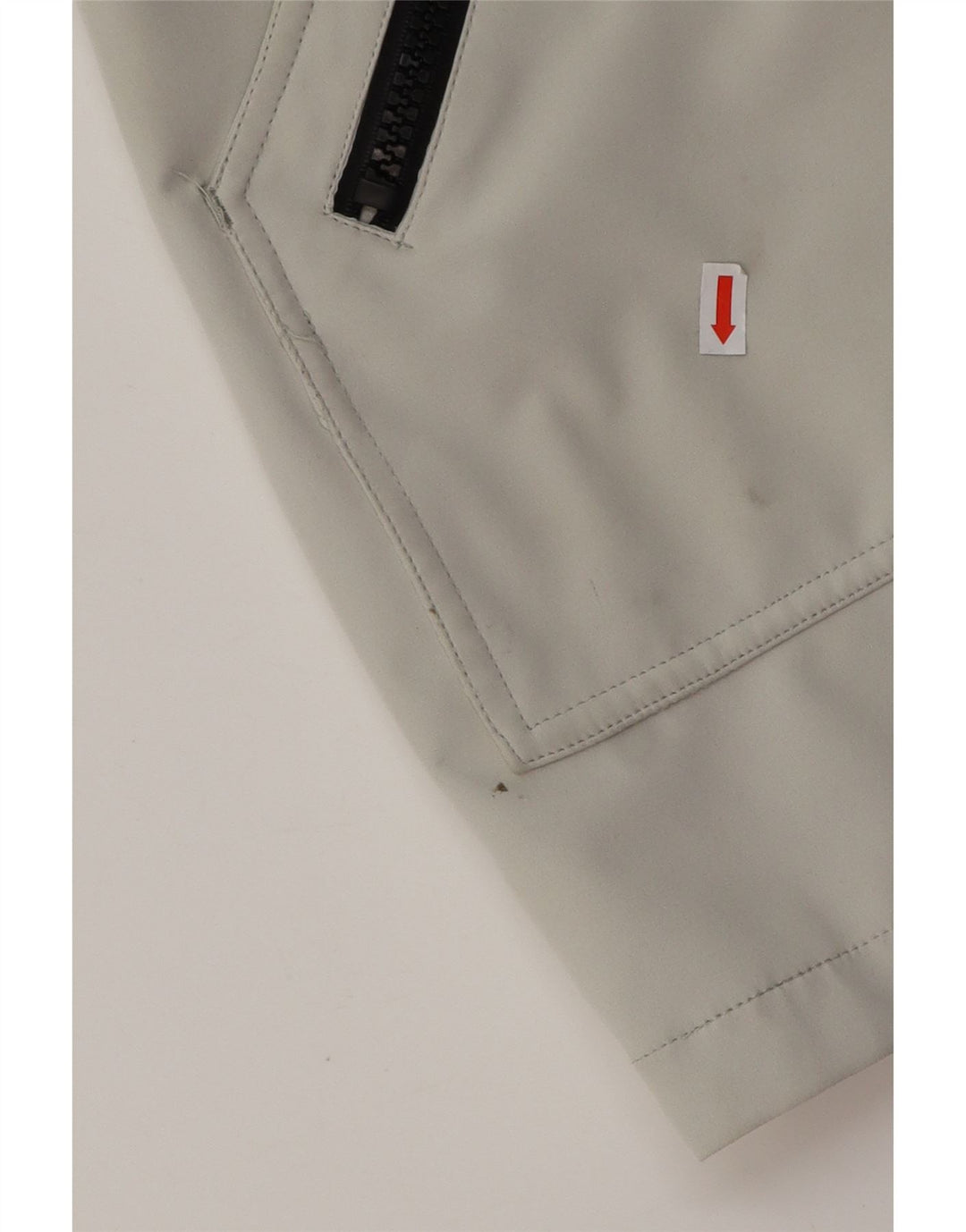 CALVIN KLEIN Womens Hooded Windbreaker Coat UK 16 Large Grey Polyester