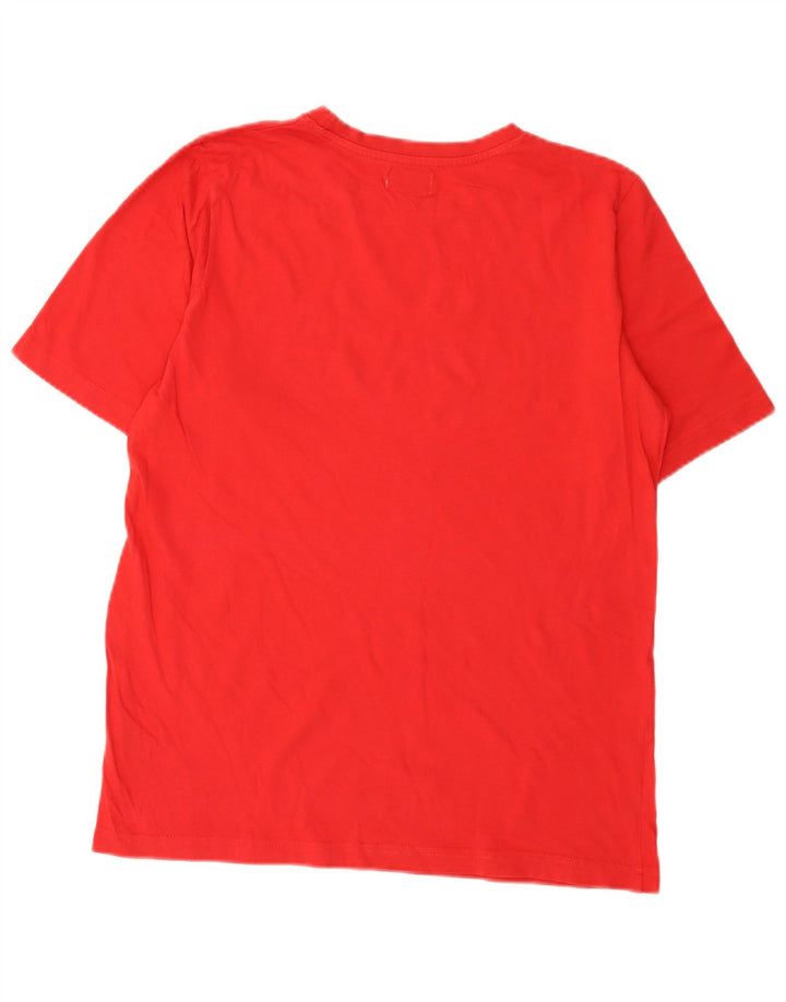 Kappa Mens Graphic T-Shirt Top Medium Red Cotton