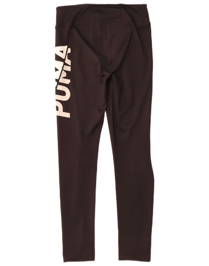 Puma Girls Graphic Leggings 13-14 Years  Black Polyester