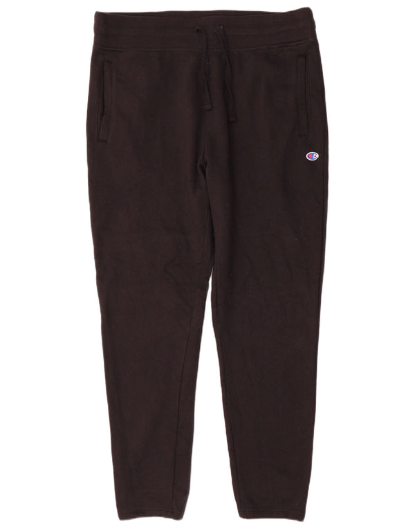 Champion Mens Tracksuit Trousers Large Black Cotton