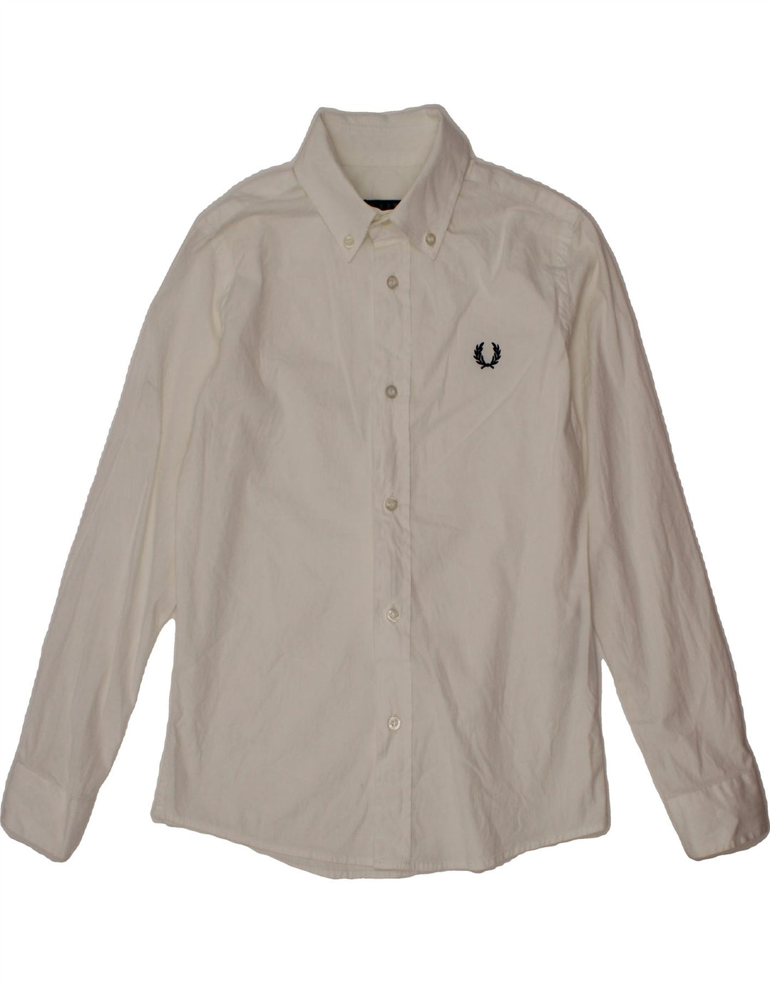 FRED PERRY Boys Shirt 7-8 Years White Cotton Vintage Fred Perry and Second-Hand Fred Perry from Messina Hembry 