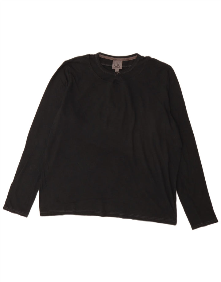 Calvin Klein Jeans Mens Top Long Sleeve IT 50 Medium Black