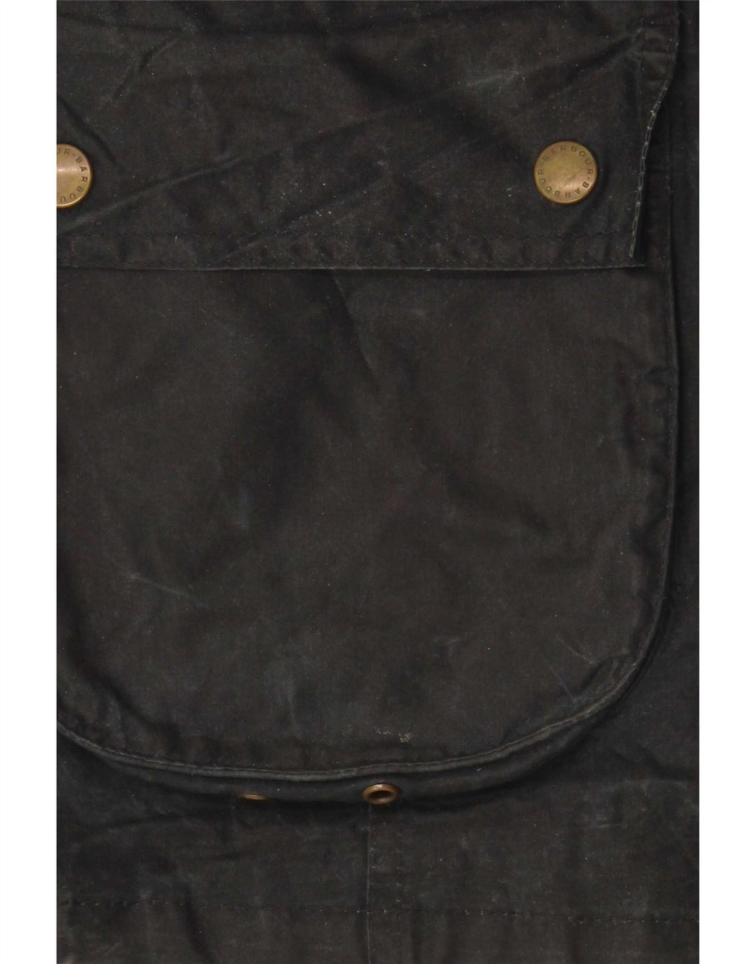 Barbour Womens Waxed Cotton Jacket UK 10 Small Black