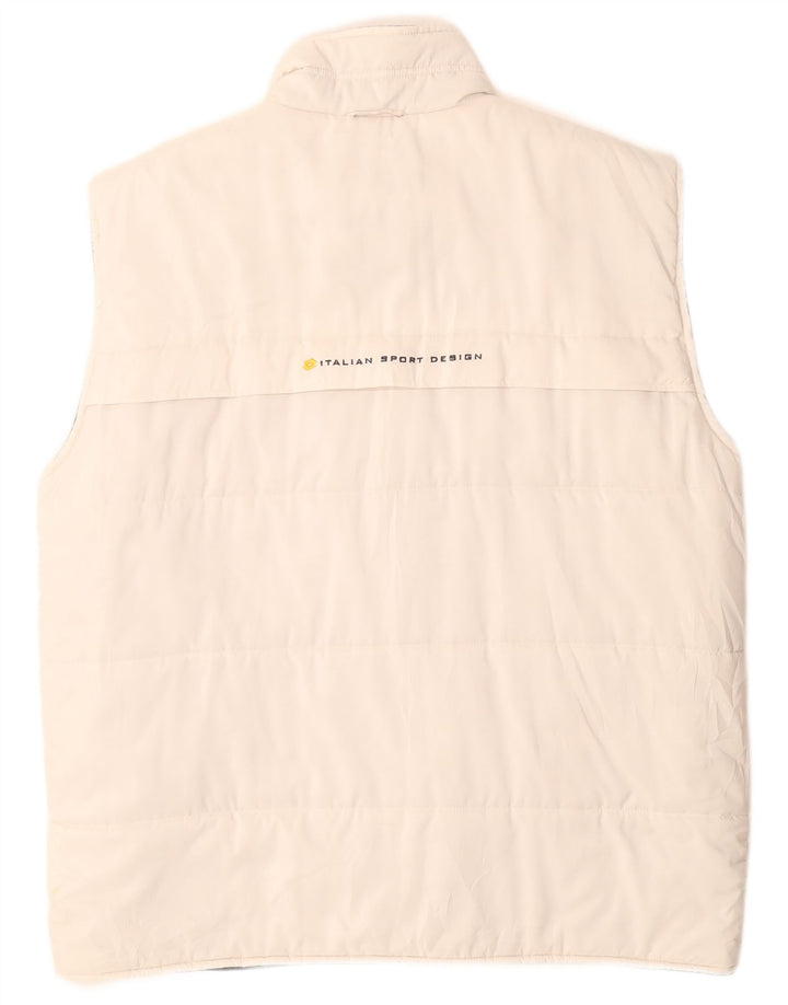 LOTTO Mens Graphic Padded Gilet IT 52 XL White Polyester