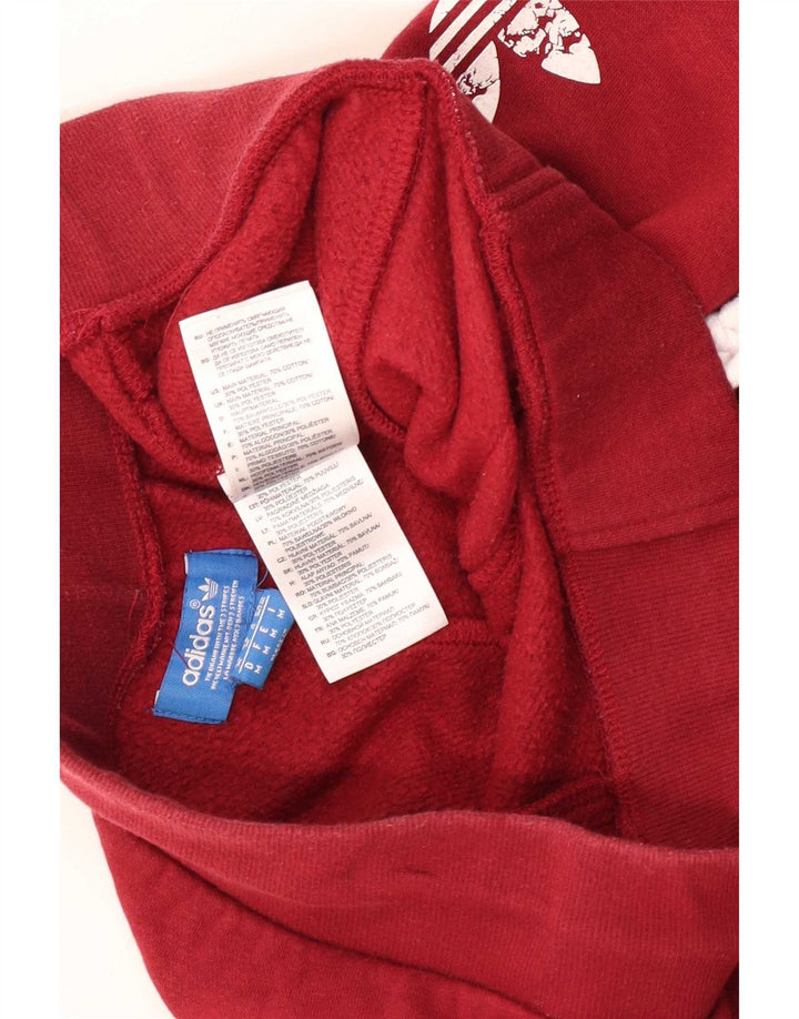 Adidas Mens Graphic Sport Shorts Medium Burgundy Cotton
