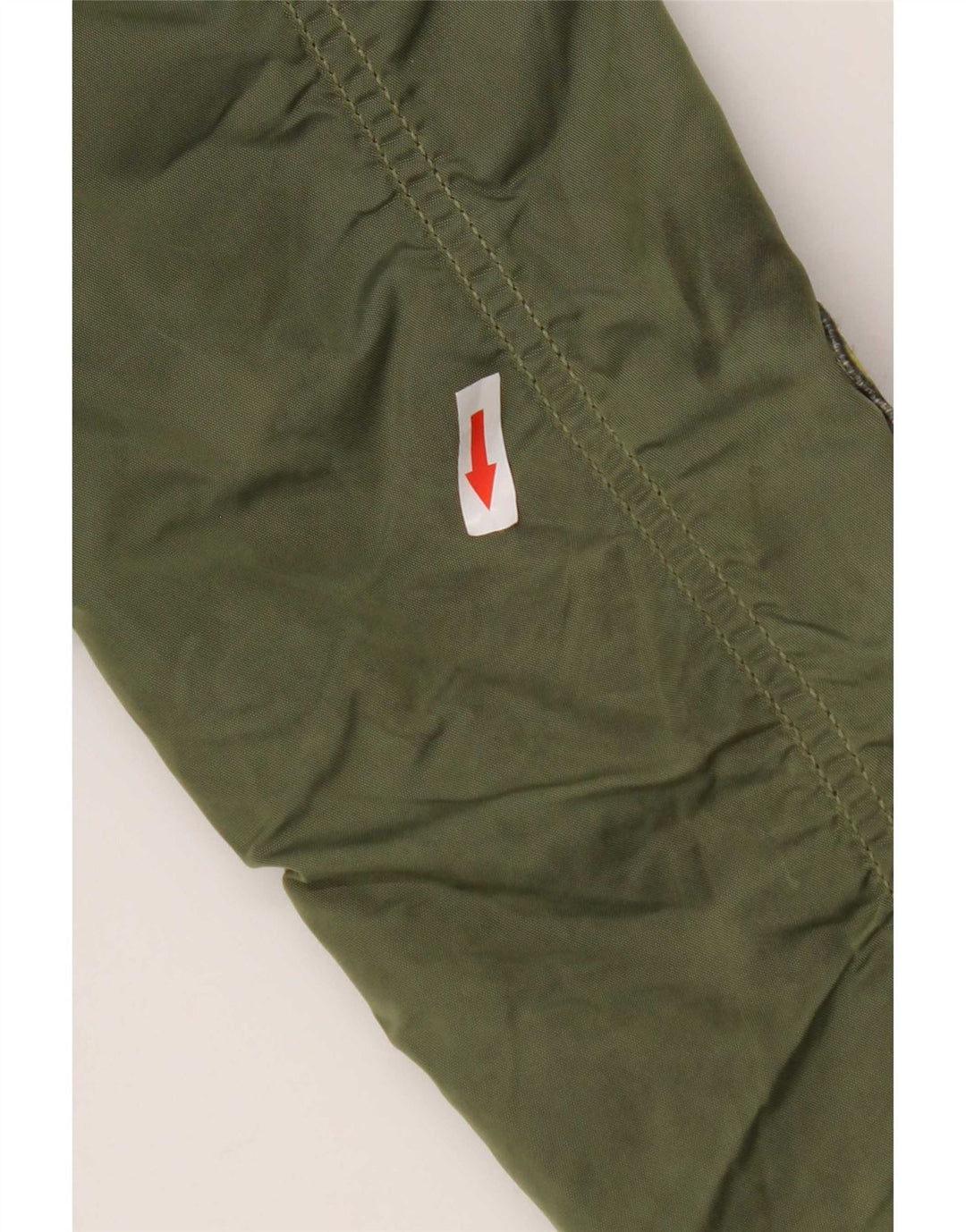 Alpha Industries Womens Graphic Bomber Jacket UK 6 XS Green Nylon