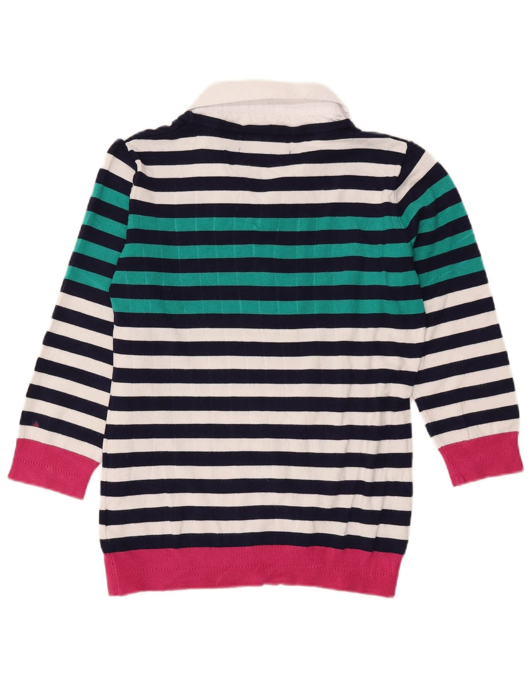 Paco Coastal Womens Oversized V-Neck Jumper Sweater UK 10 Small Multicolour