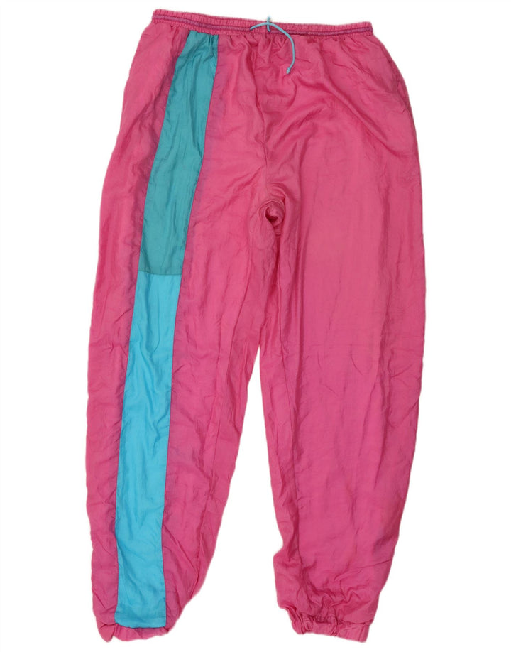 Nortons Mens Full Tracksuit XL Pink Colourblock Polyamide