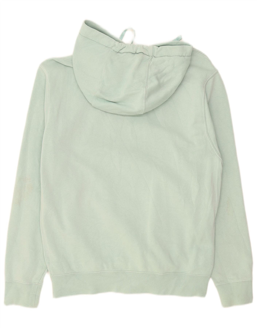 Nike Womens Hoodie Jumper UK 14 Medium Green Cotton