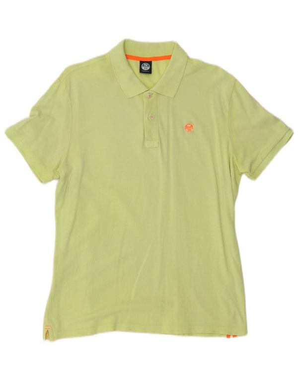 North Sails Mens Regular Fit Polo Shirt Large Green Cotton