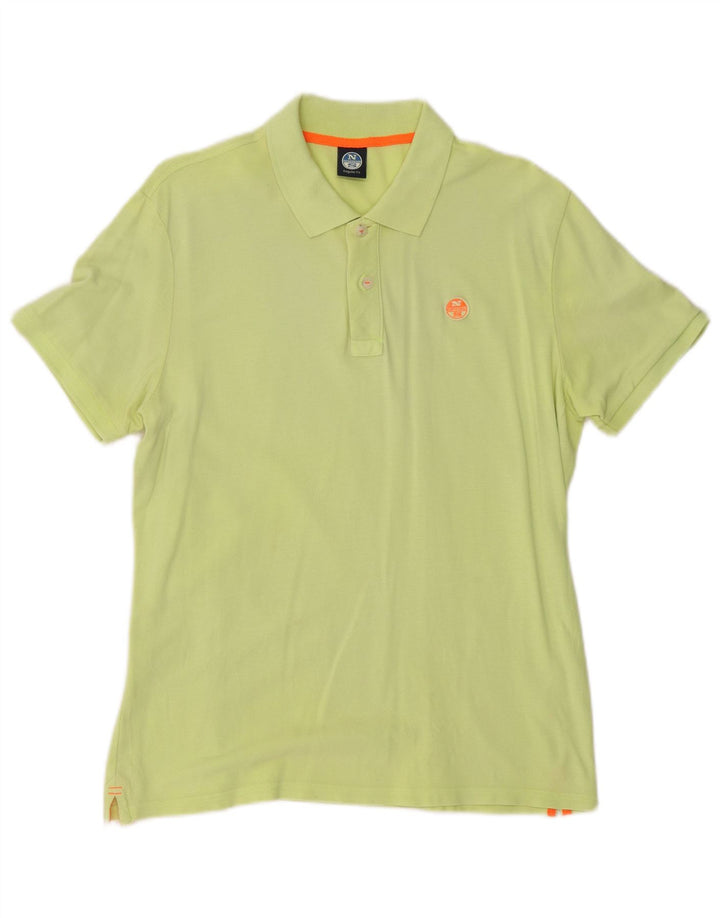 North Sails Mens Regular Fit Polo Shirt Large Green Cotton