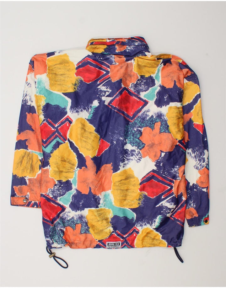 Loffler Mens Hooded Rain Jacket UK 38 Medium Multicoloured Geometric