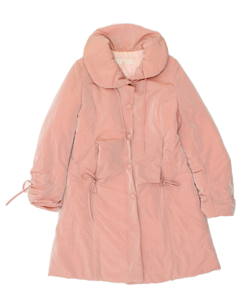 MARIELLA BURANI Womens Padded Coat UK 20 2XL Pink Acetate | Vintage Mariella Burani | Thrift | Second-Hand Mariella Burani | Used Clothing | Messina Hembry 